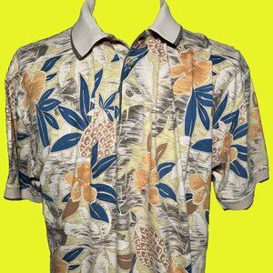 Bamboo Cay Hawaiian Polo Shirt